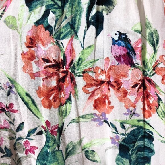 Nwt ANTHRO SANCTUARY Paradise Short Sleeve Off the Shoulder Blouse Top Sz L - Picture 6 of 8